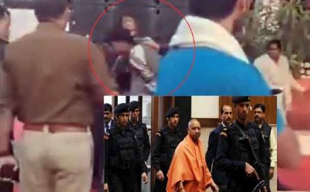 मंच तक पहुंचा शराबी युवक, वाराणसी में सीएम योगी की सुरक्षा में चूक, किया गया गिरफ्तार