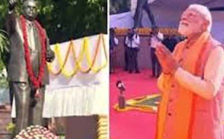 बाबा साहेब  डॉ आंबेडकर की 135वीं जयंती: राष्ट्रपति, PM मोदी समेत अन्य हस्तियों ने बाबा साहेब को नमन किया