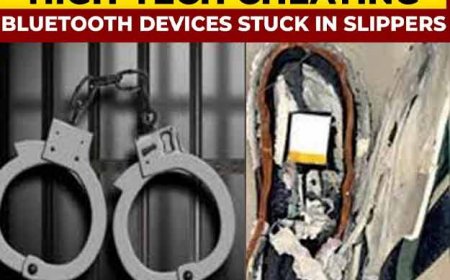 BPSC की परीक्षा में 'हाईटेक चीटिंग' का पर्दाफाश, चप्पल में डिवाइस, कानों में ब्लूटूथ... एक आरोपी गिरफ्तार