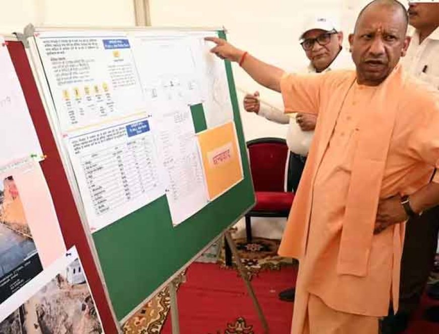 CM योगी का गोरखपुर दौरा, फोरलेन सड़क और ROB परियोजनाओं का निरीक्षण, काम में तेजी लाने के निर्देश