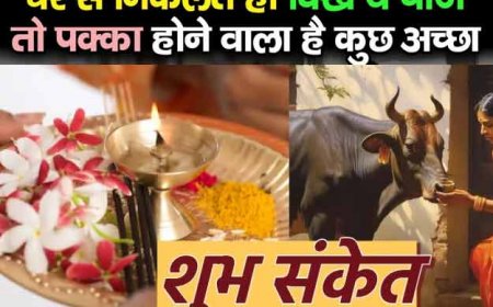 घर से निकलते ही अगर दिखती है ये चीजें: तो समझिये अच्छा समय शुरू होने वाला है
