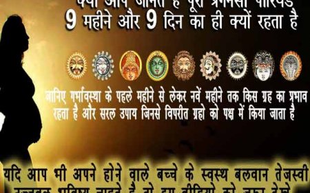 गर्भावस्था 9 महीने  9 दिन की ही क्यों होती है पहले महीने से नवें महीने तक गर्भ में पल रहे बच्चे पर किस ग्रह का प्रभाव पड़ता है कमजोर ग्रह को मजबूत करे बच्चे का उज्जवल भविष्य कीजिये