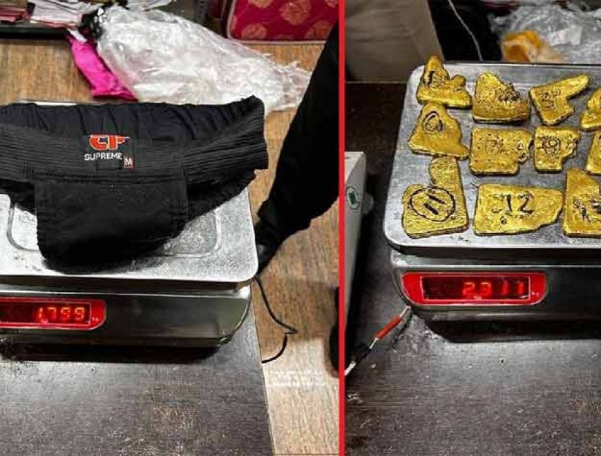 फटा अंडरवियर तो निकला सोना, छुपा कर लाया 3:13 करोड़ का सोना, जयपुर एयरपोर्ट पर डीआरआई ने पकड़ा 