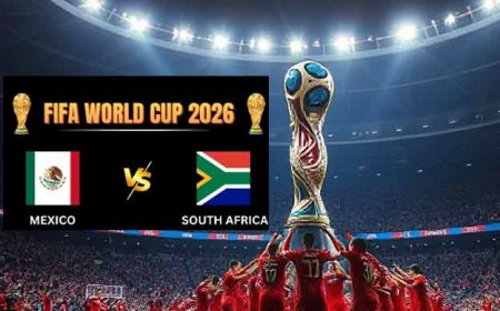 FIFA WC 2026 : भव्य और रंगारंग उद्घाटन! 10 प्लेयर्स से खेलते हुए मैक्सिको ने 9 प्लेयर्स वाले द. अफ्रीका को हराया