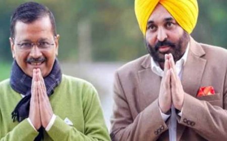 अरविंद केजरीवाल ने भगवंत मान को 2027 चुनाव के लिए पंजाब के मुख्यमंत्री चेहरे के रूप में प्रोजेक्ट किया