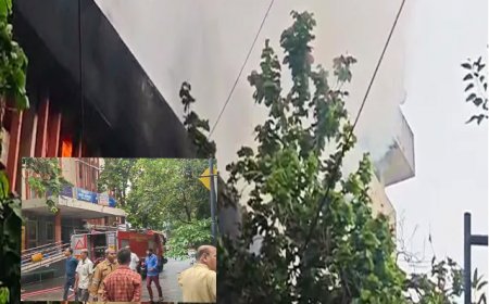 लखनऊ के जवाहर भवन में लगी भीषण आग, फायर ब्रिगेड की कई गाड़ियां मौके पर पहुंची 