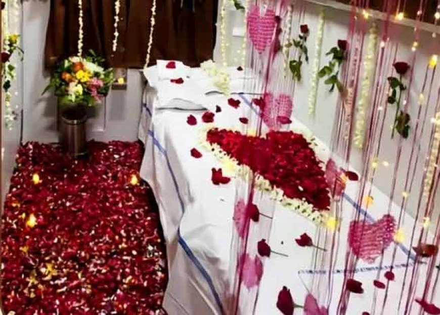 सुहागरात के लिए सजी थी ट्रेन के AC कोच की केबिन, मचा बवाल, TC हुआ सस्पेंड
