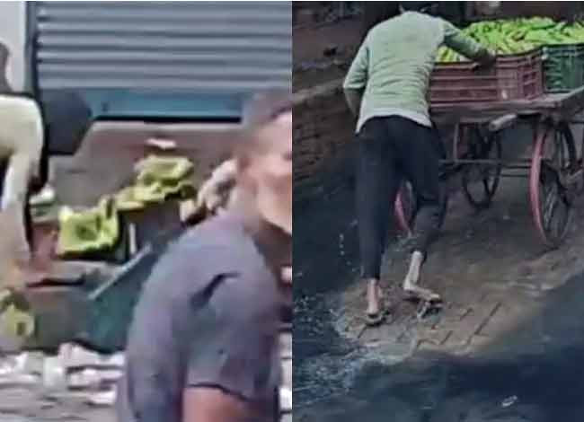 गंभीर मामला - गाजियाबाद के लोनी में गंदे नाले के पानी से धोए जा रहे थे केले