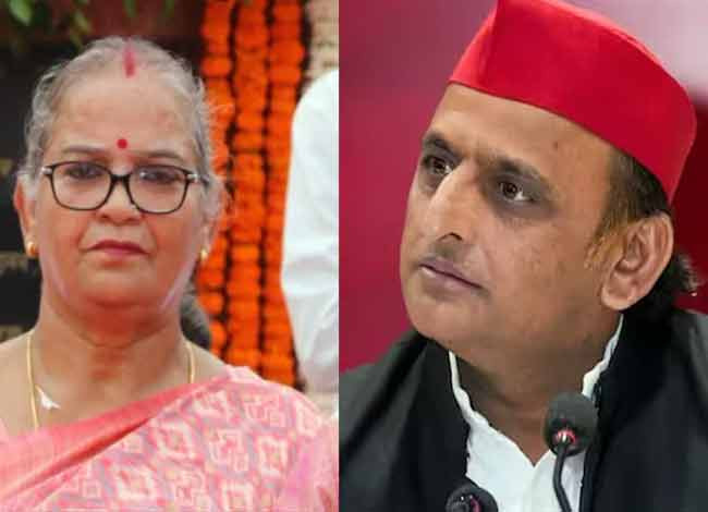 लखनऊ में मेयर ने अखि‍लेश को घेरा, बोली - 'अतीक के र‍िश्‍तेदार हो तो भी न‍ियम-कायदे से सब चलेगा', भैंसों के व‍िवाद पर संग्राम