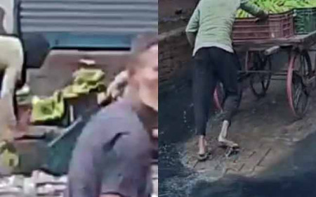 गंभीर मामला - गाजियाबाद के लोनी में गंदे नाले के पानी से धोए जा रहे थे केले